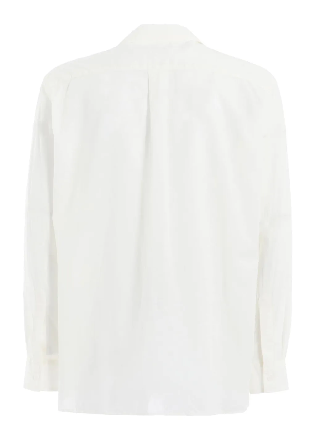 Cotton Silk Loan Loose-Fit Open Collar Shirt