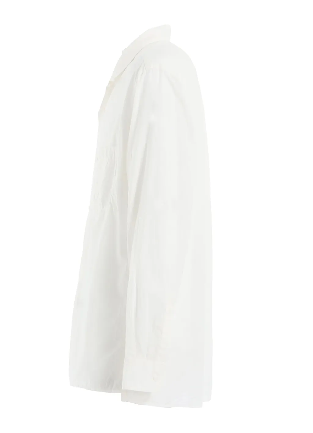 Cotton Silk Loan Loose-Fit Open Collar Shirt