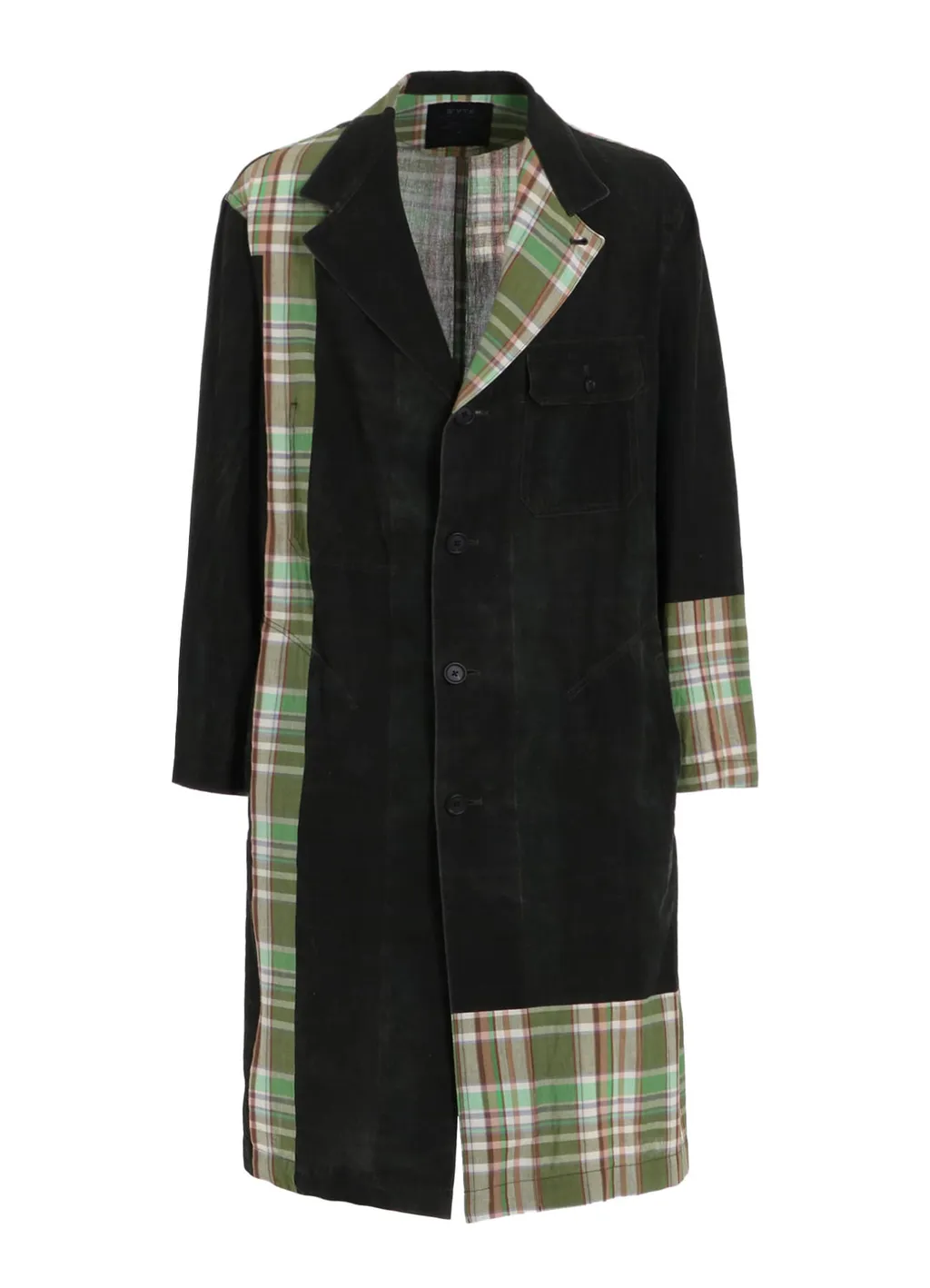 Madras Check Pigment Print Coat