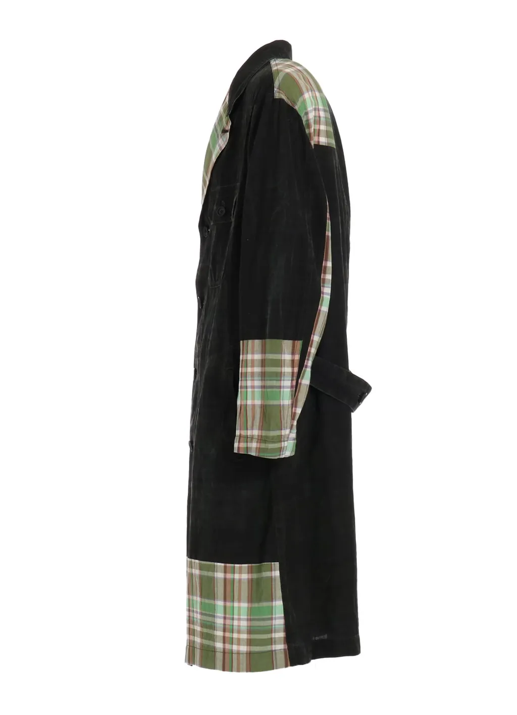 Madras Check Pigment Print Coat