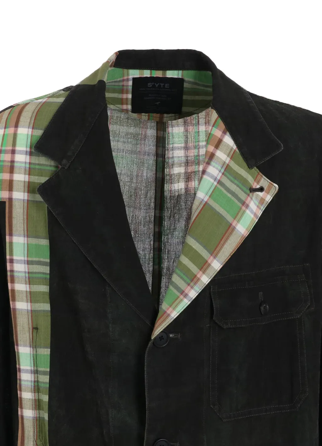 Madras Check Pigment Print Coat