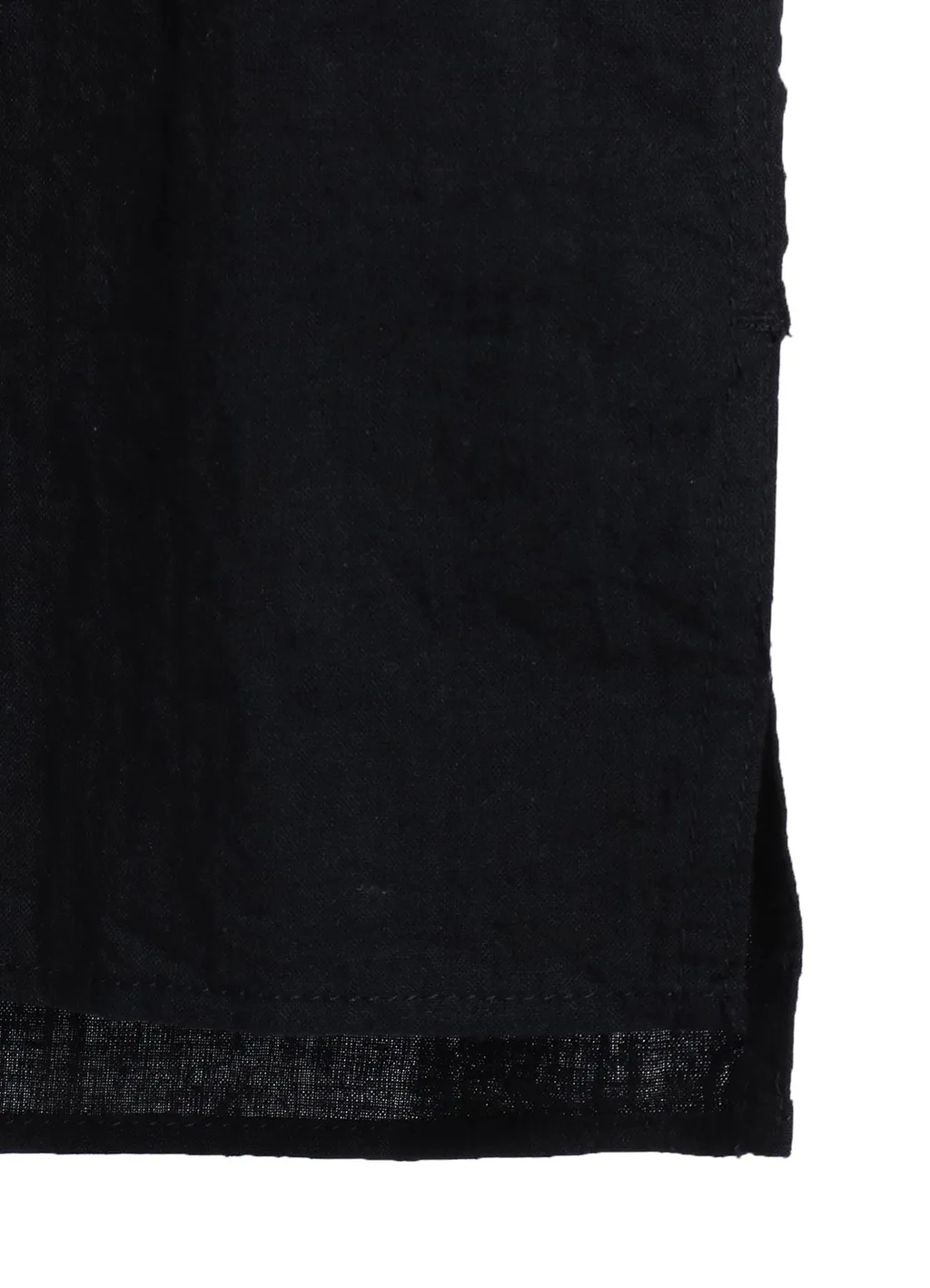 Cotton/Linen Poplin Loose-Fit Regular Collar Shirt