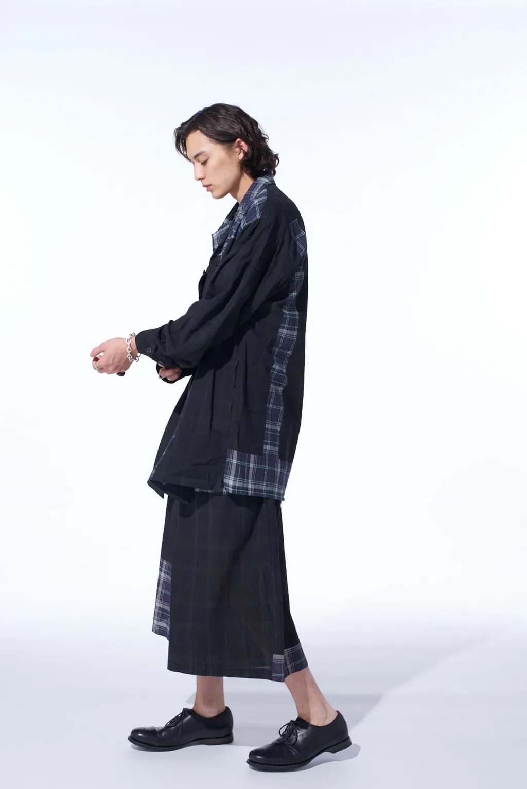 Madras Check Pigment Print Shirt-Blouson