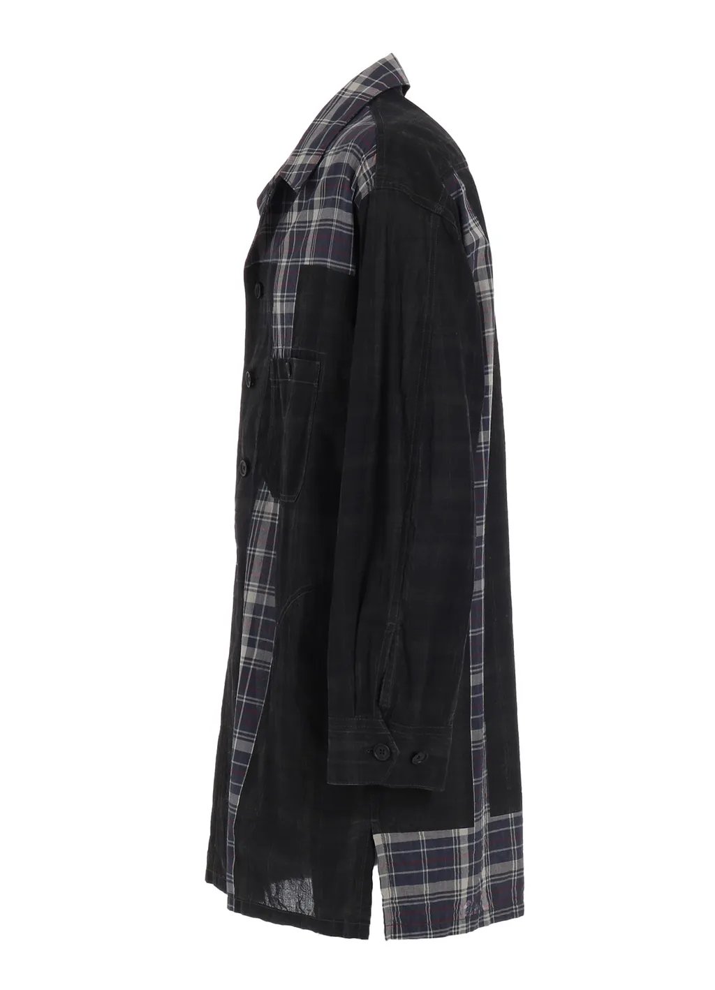 Madras Check Pigment Print Shirt-Blouson