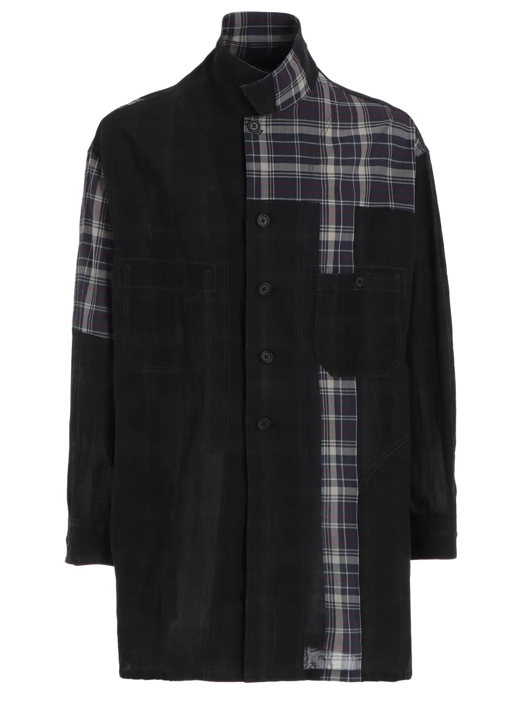 Madras Check Pigment Print Shirt-Blouson