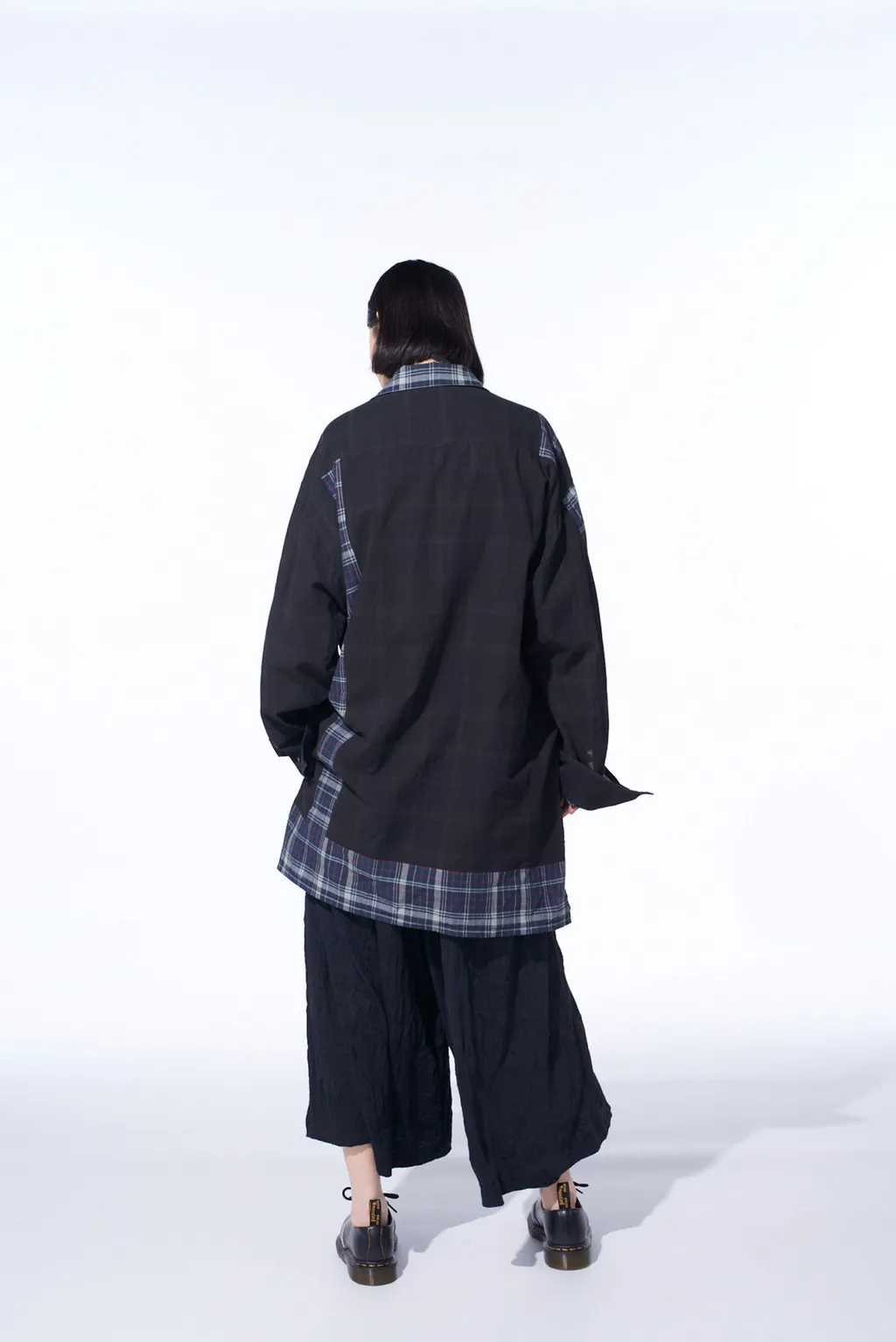 Madras Check Pigment Print Shirt-Blouson