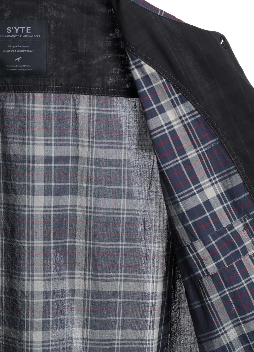 Madras Check Pigment Print Shirt-Blouson