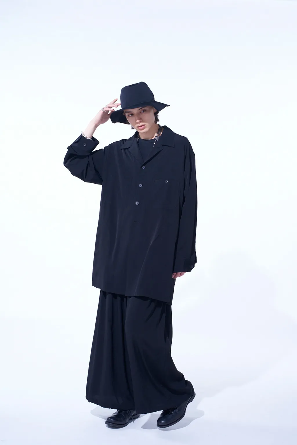 Crepe De Chine Shirt-Blouson