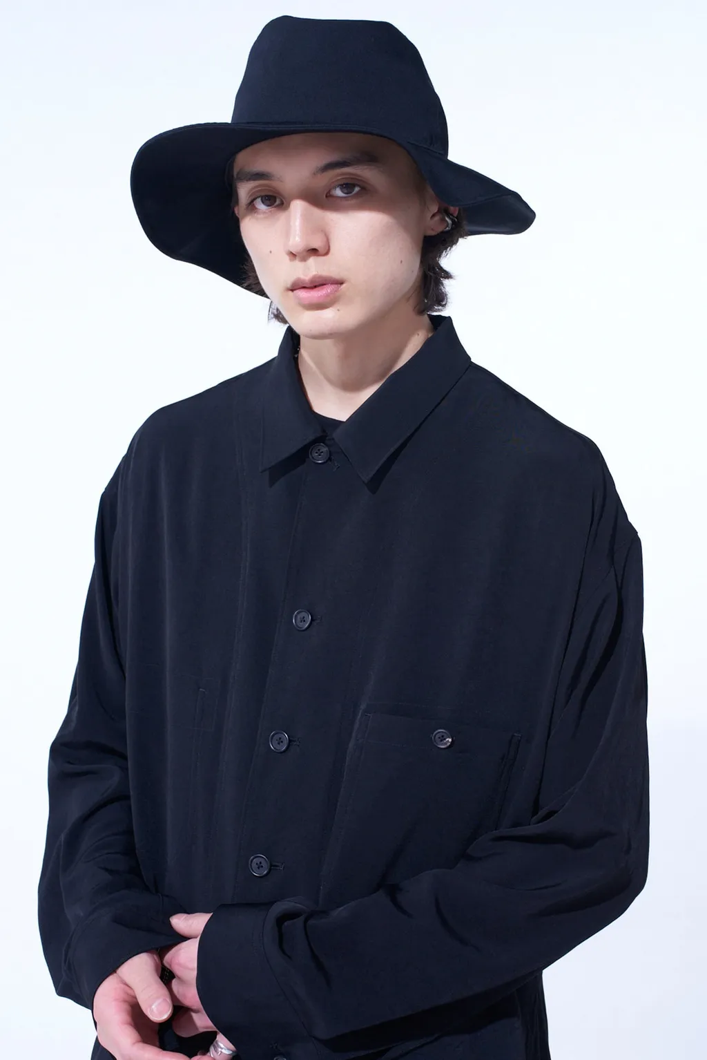 Crepe De Chine Shirt-Blouson