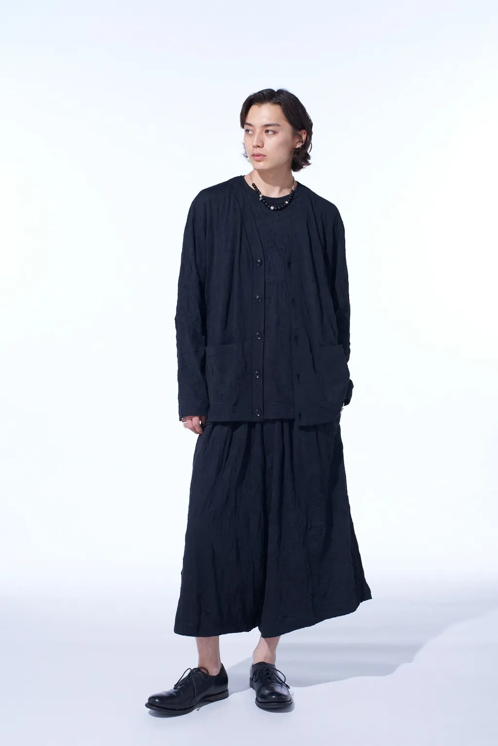 Catch-Washer Finish Jersey Culotte Pants