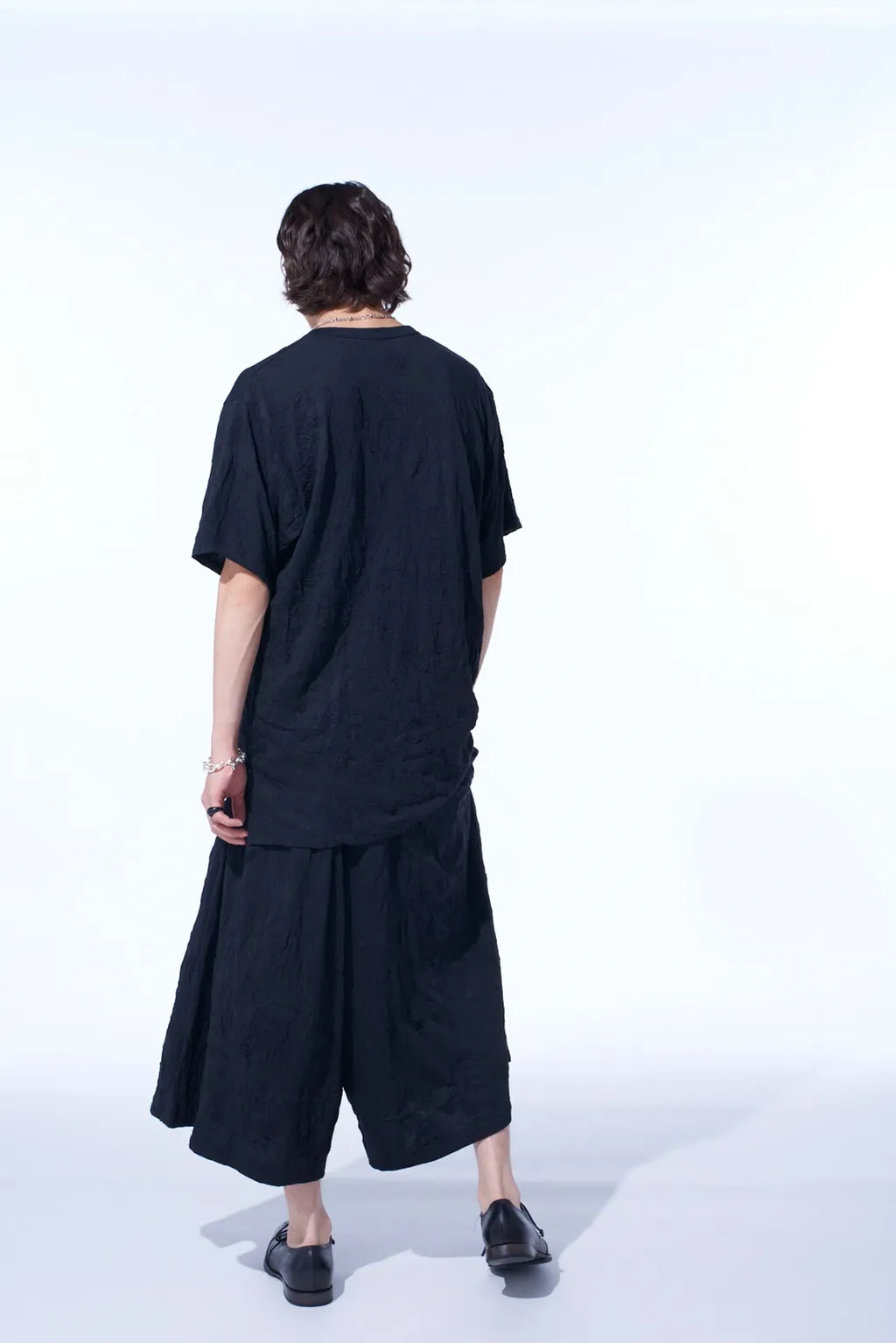 Catch-Washer Finish Jersey Culotte Pants