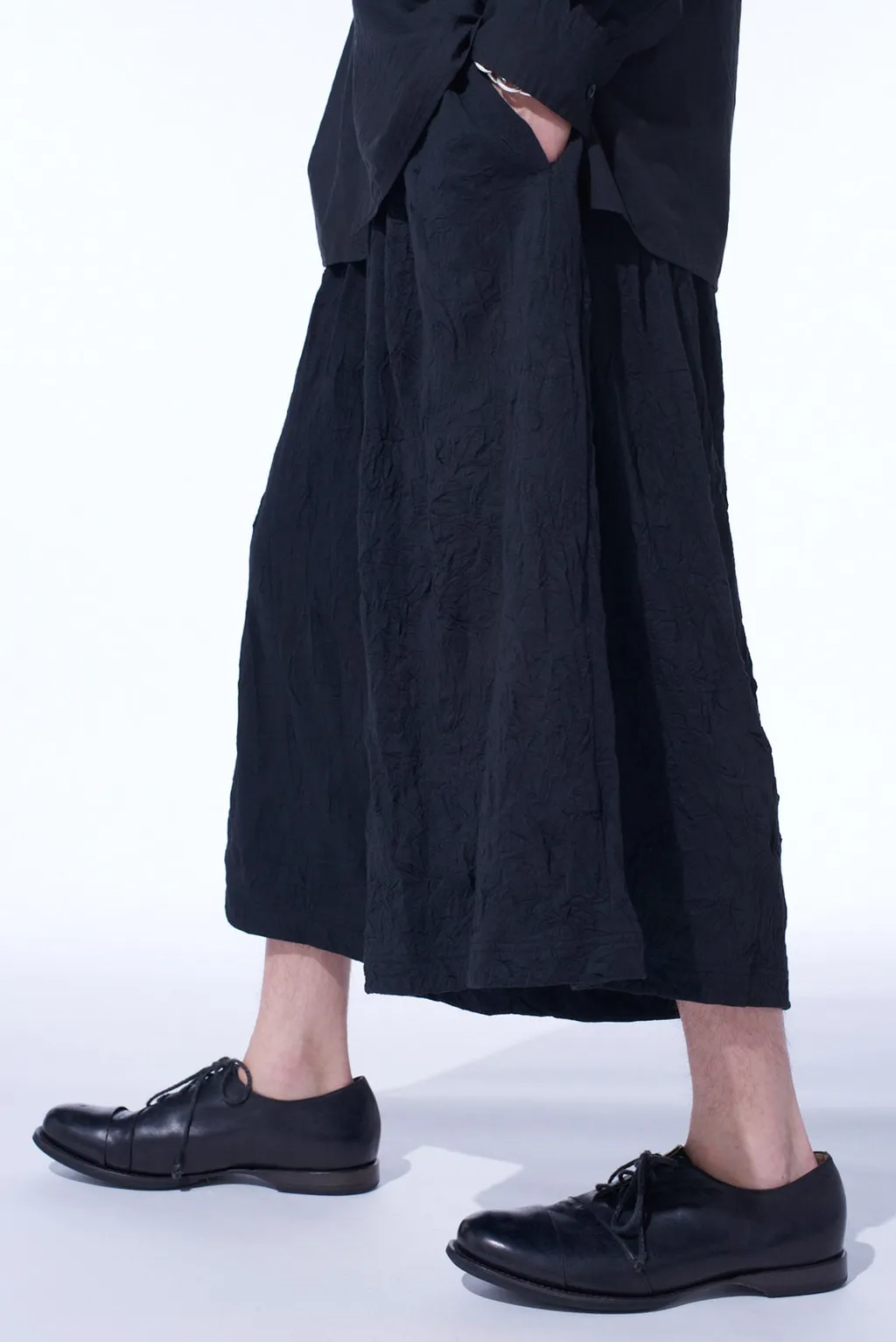 Catch-Washer Finish Jersey Culotte Pants