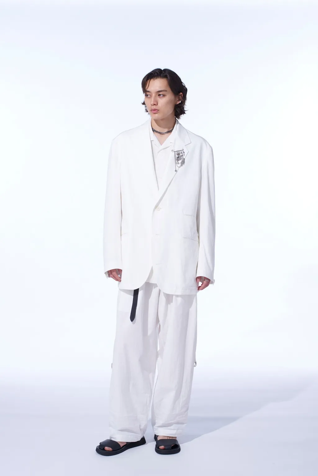 Cotton/Linen Dungaree 2Bs Jacket