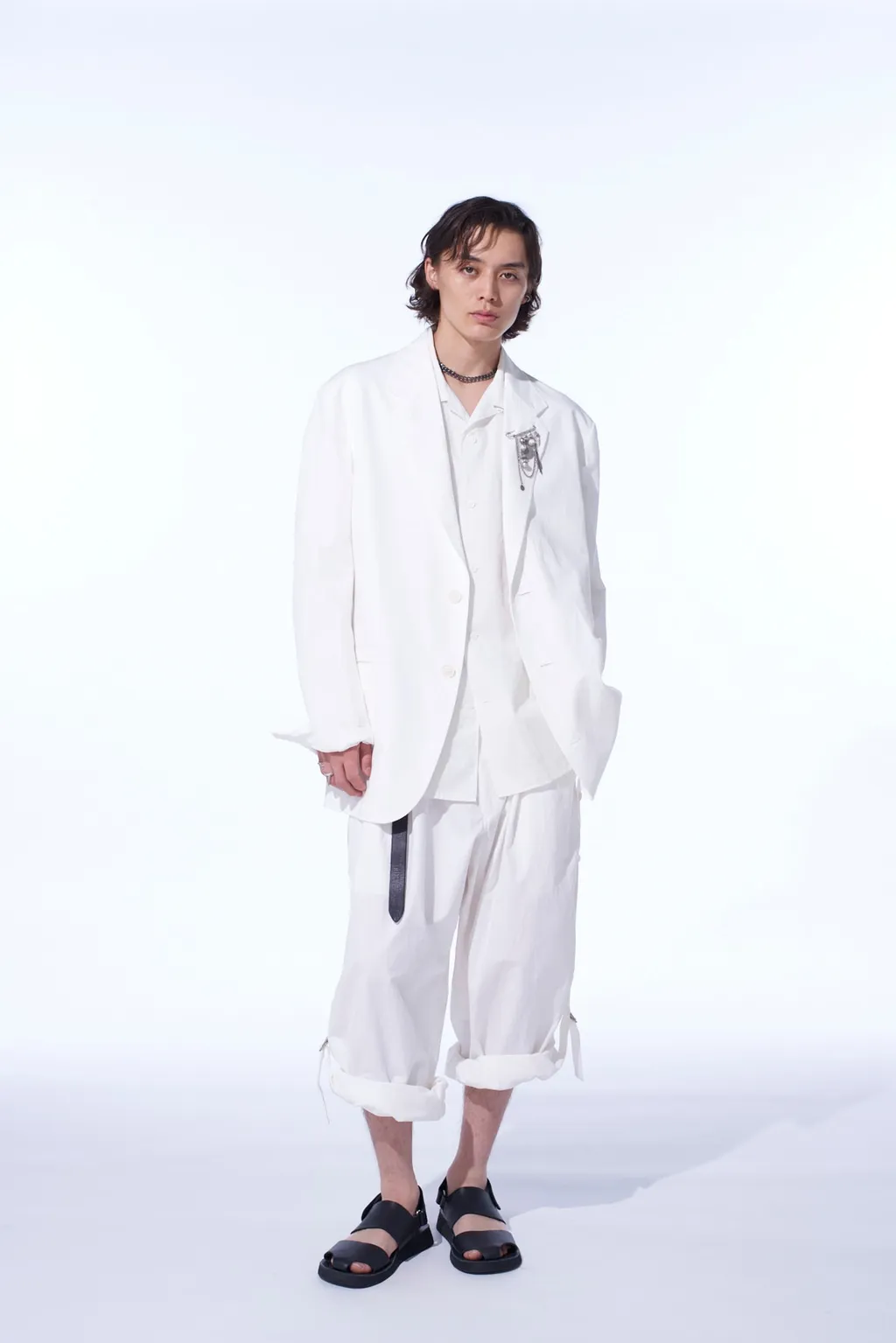 Cotton/Linen Dungaree 2Bs Jacket