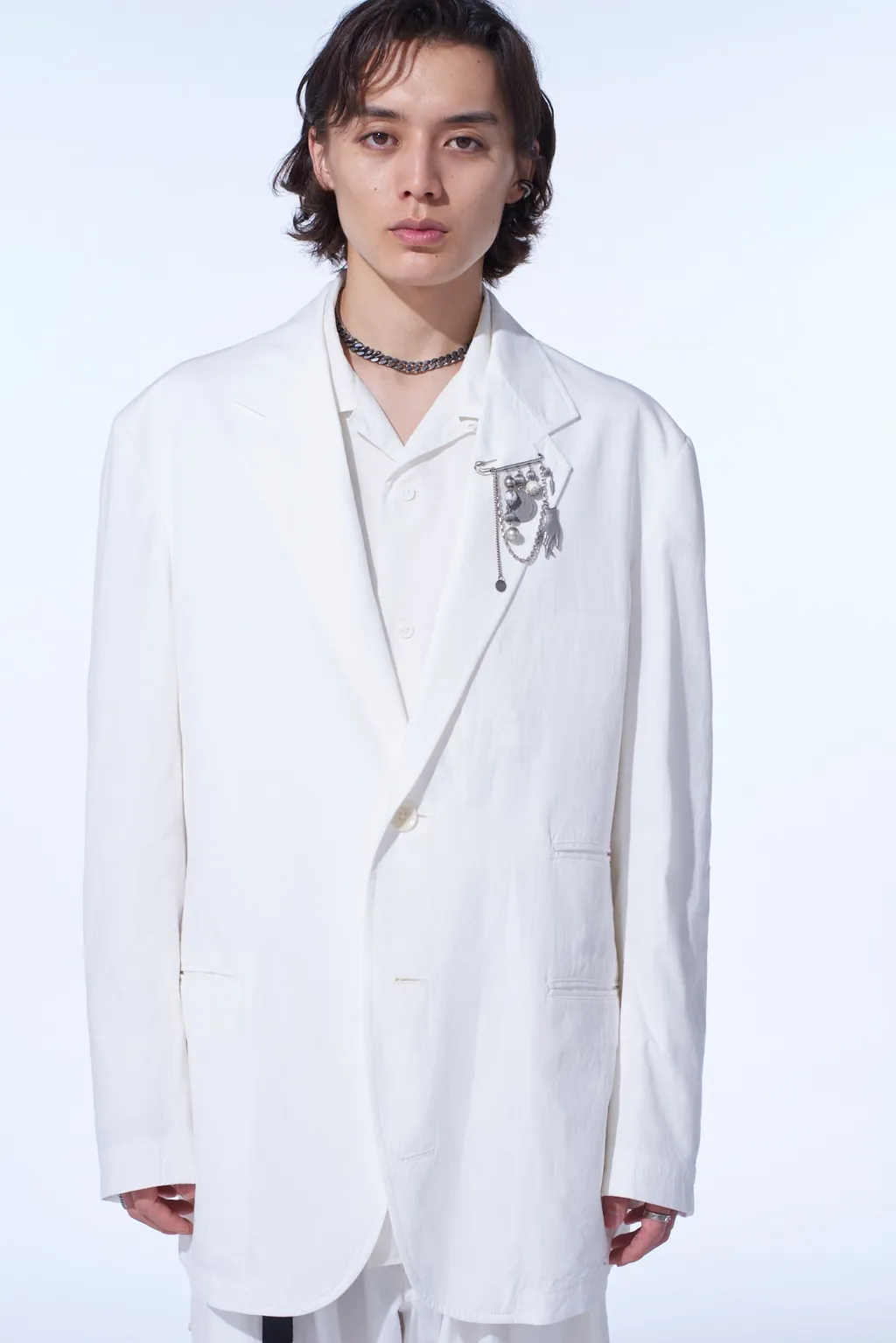 Cotton/Linen Dungaree 2Bs Jacket