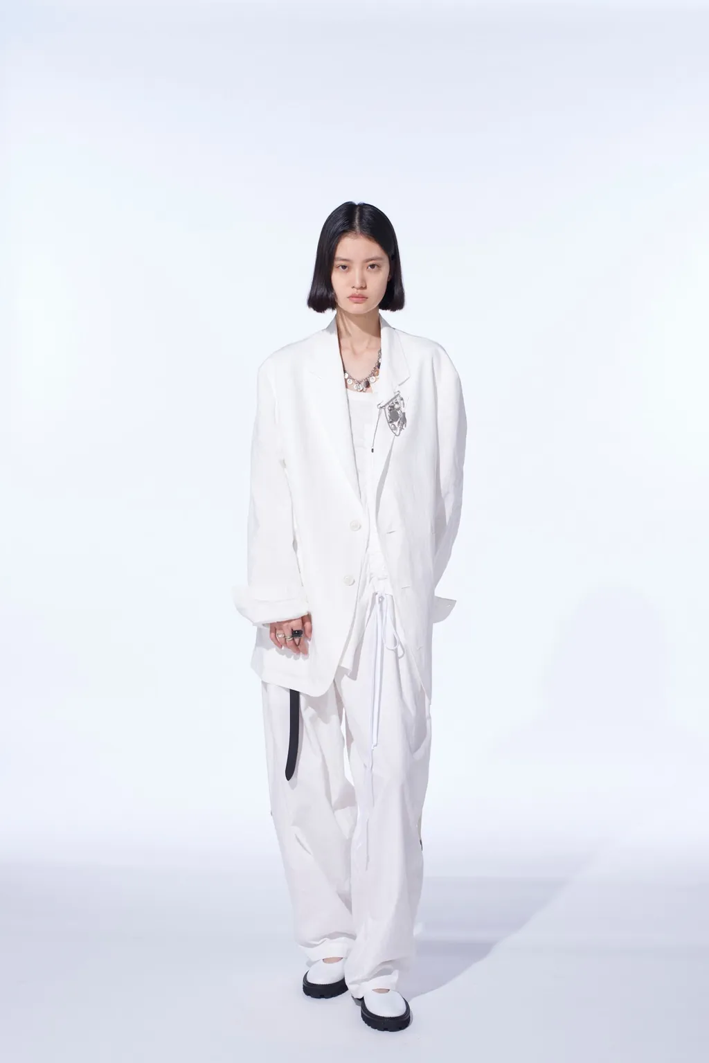 Cotton/Linen Dungaree 2Bs Jacket
