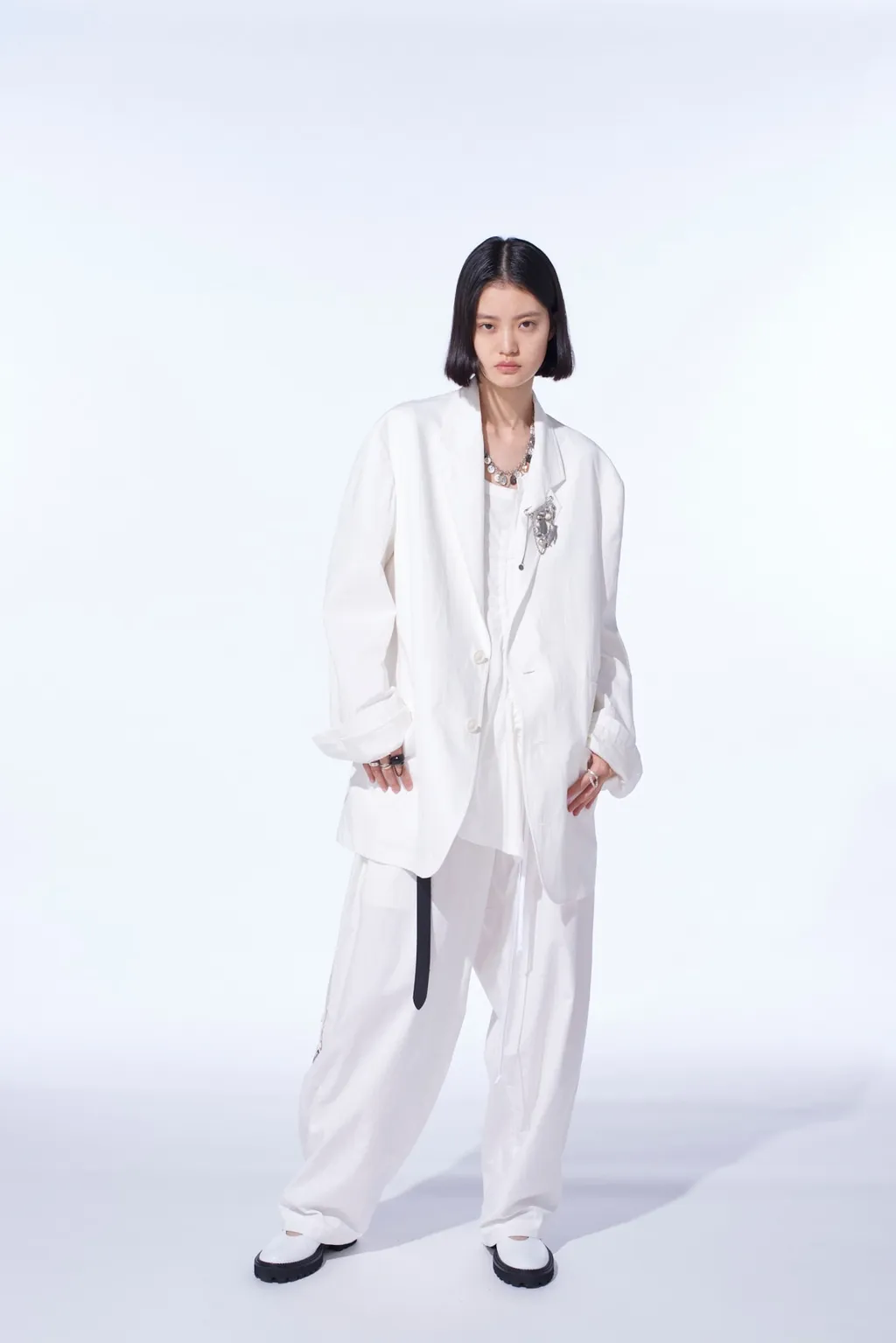 Cotton/Linen Dungaree 2Bs Jacket