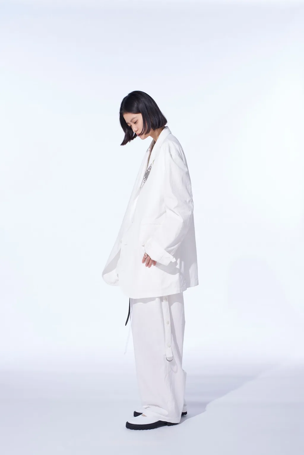 Cotton/Linen Dungaree 2Bs Jacket