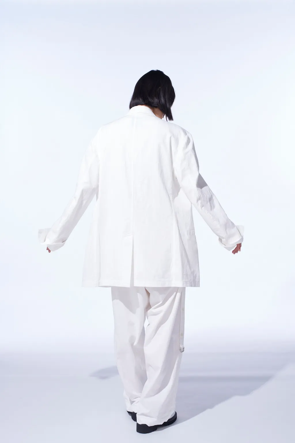 Cotton/Linen Dungaree 2Bs Jacket