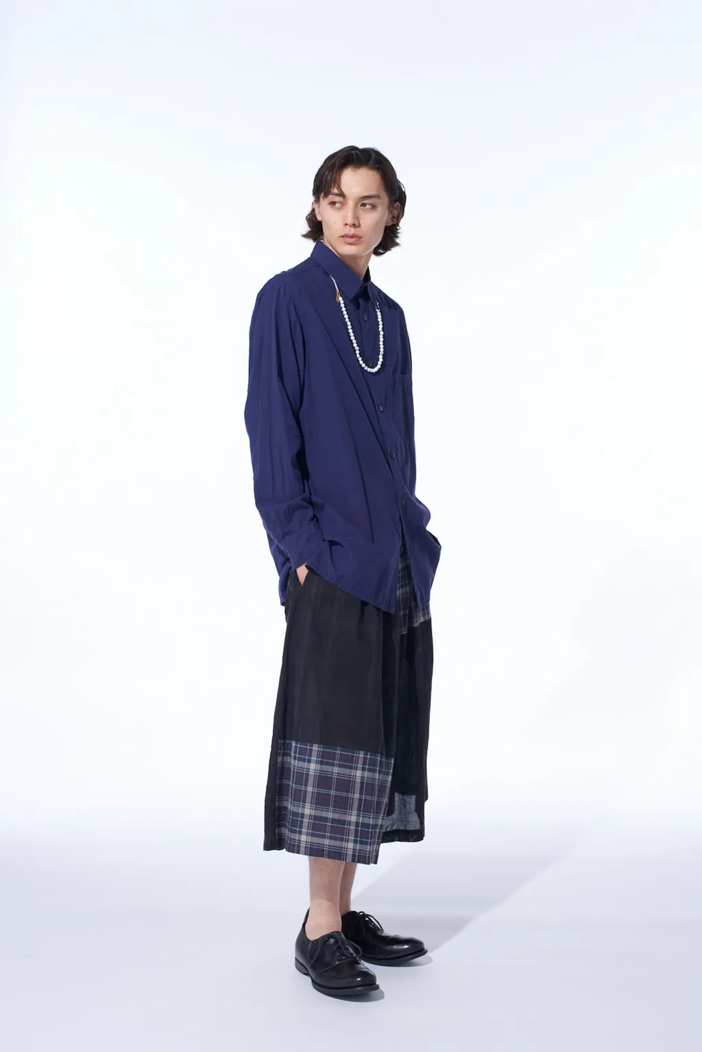Madras Check Pigment Print Culotte Pants