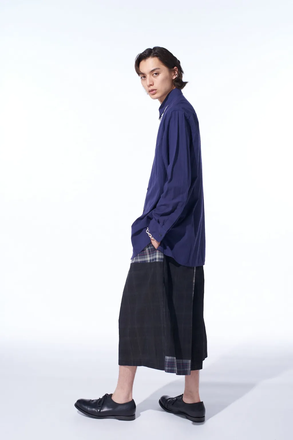 Madras Check Pigment Print Culotte Pants