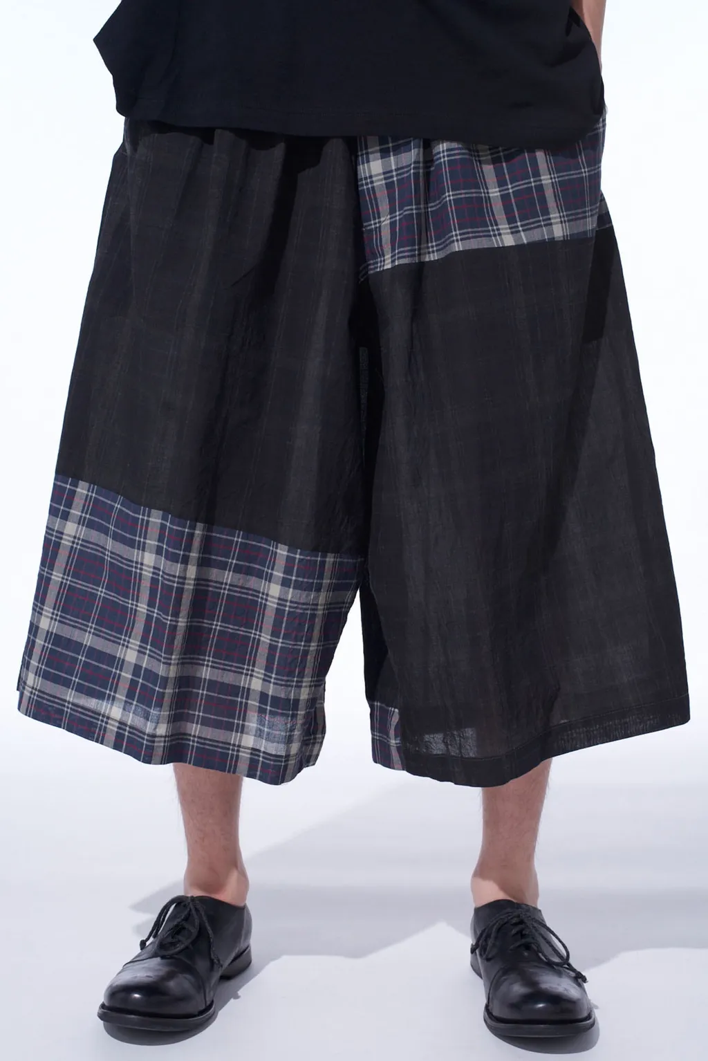Madras Check Pigment Print Culotte Pants