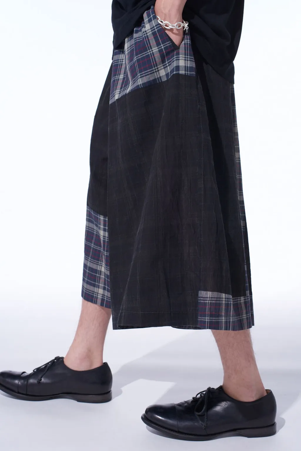 Madras Check Pigment Print Culotte Pants