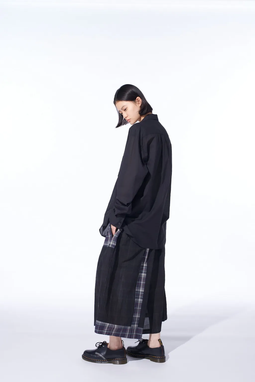 Madras Check Pigment Print Culotte Pants