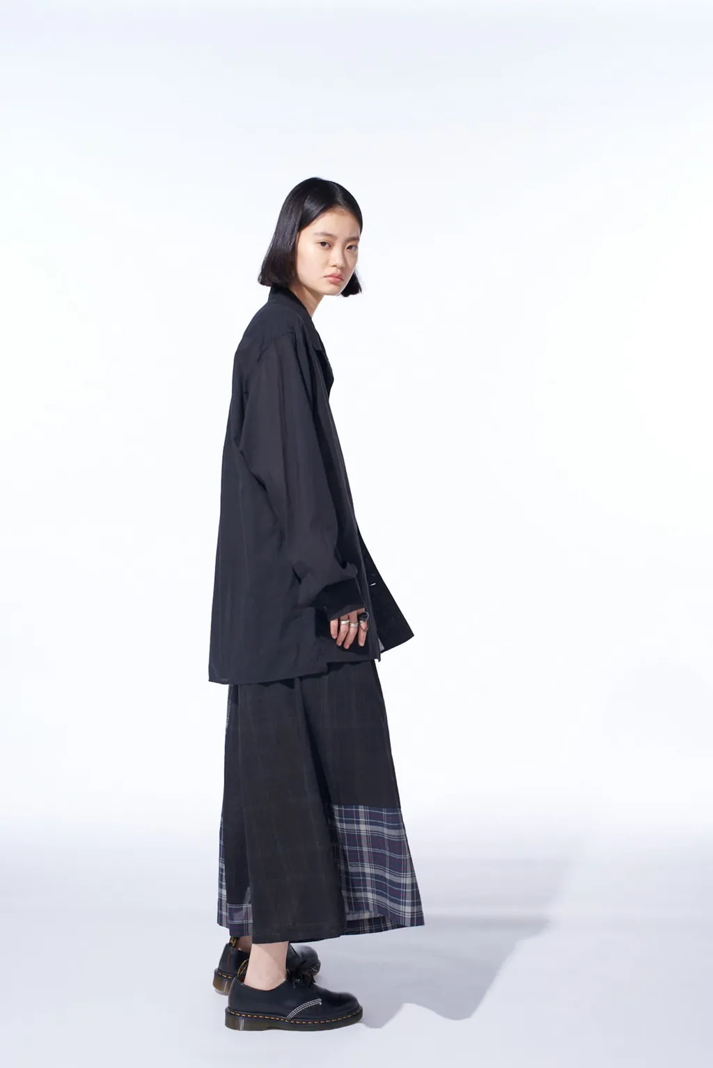 Madras Check Pigment Print Culotte Pants