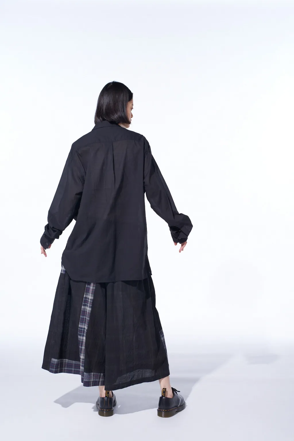 Madras Check Pigment Print Culotte Pants