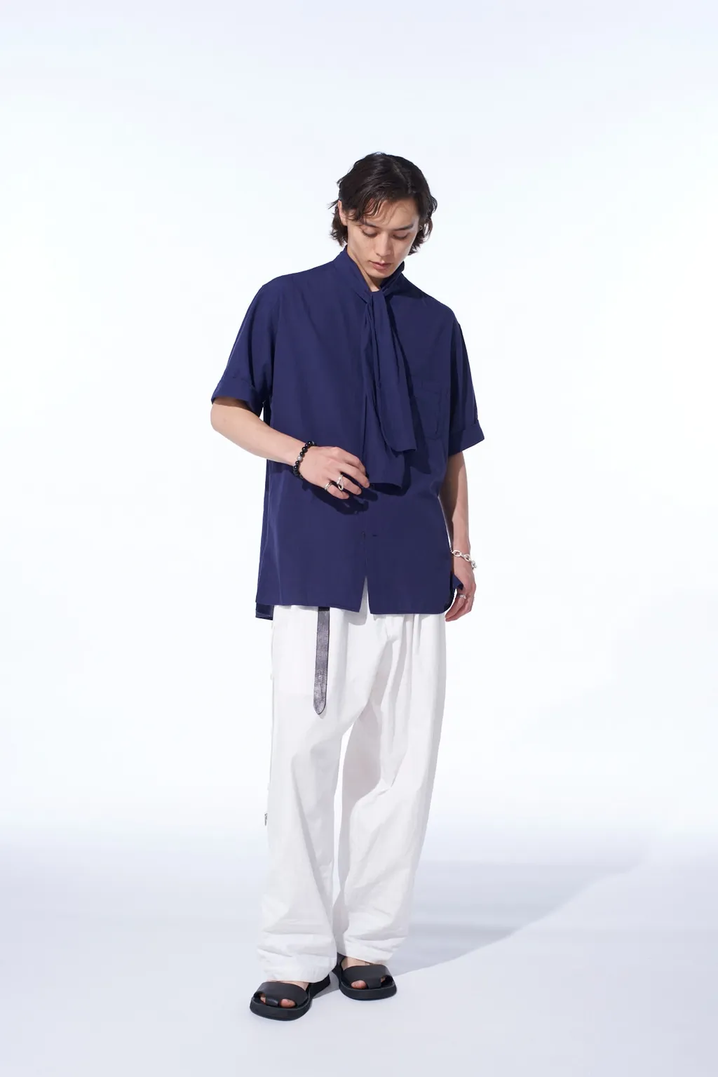 Broadcloth Chambray Short-Sleeve Stall Shirt