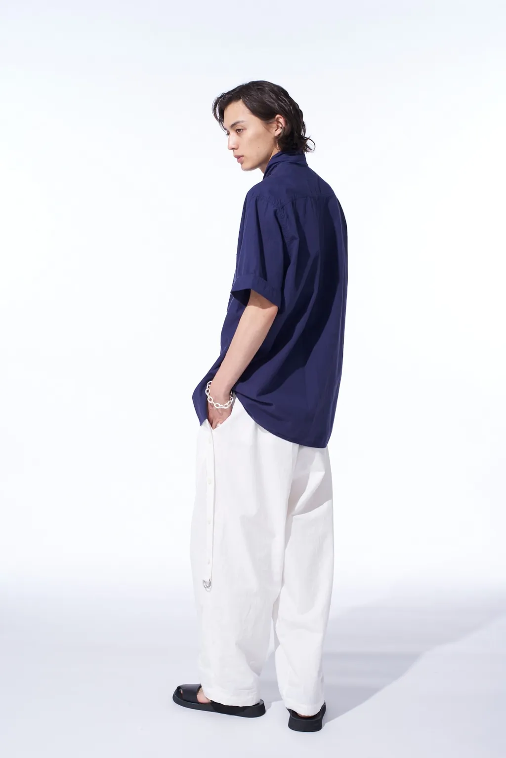 Broadcloth Chambray Short-Sleeve Stall Shirt