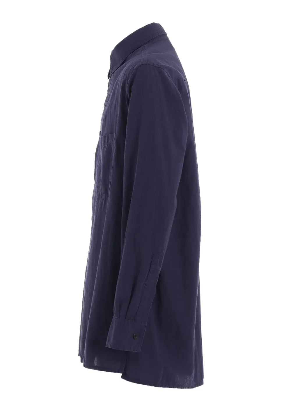 Broadcloth Chambray Loose-Fit Regular Collar Shirt