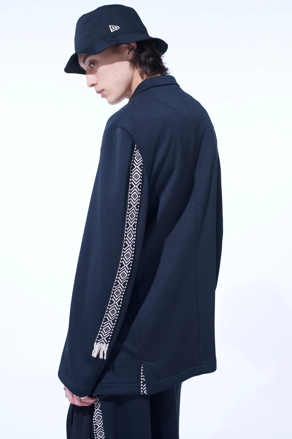 Pe/Smooth Jersey 3Bs Jacket With Tyrolean Tapes
