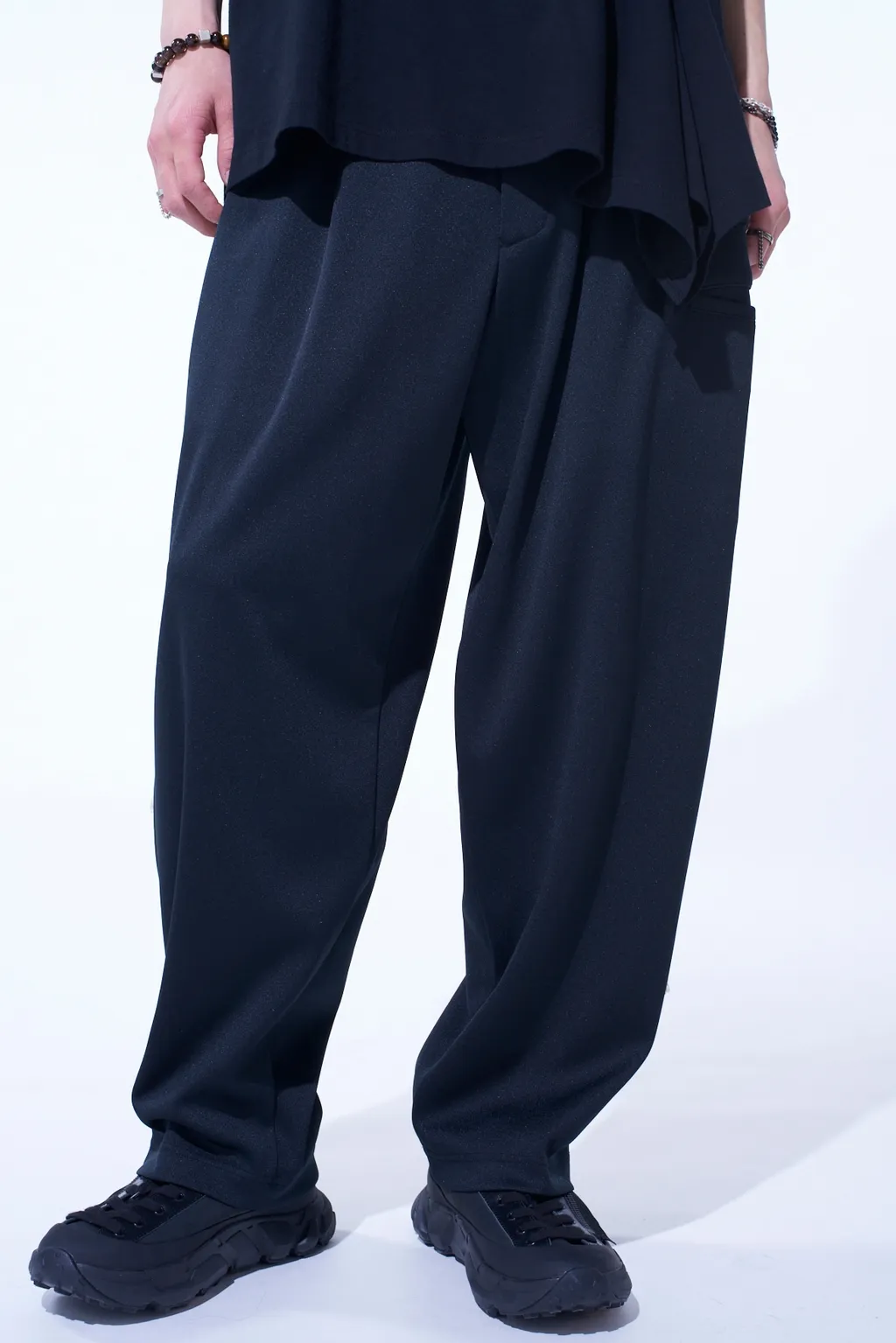 Pe/Smooth Jersey Side Tuck Trousers With Tyrolean Tapes