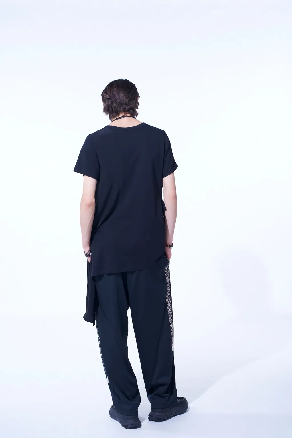 Pe/Smooth Jersey Side Tuck Trousers With Tyrolean Tapes