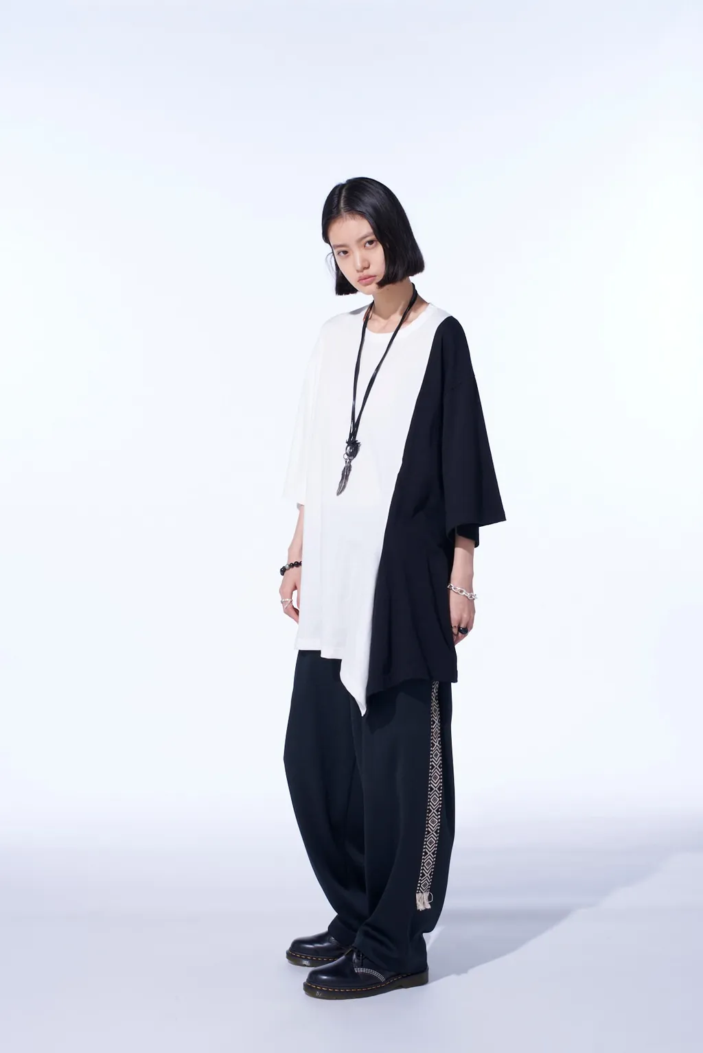 Pe/Smooth Jersey Side Tuck Trousers With Tyrolean Tapes