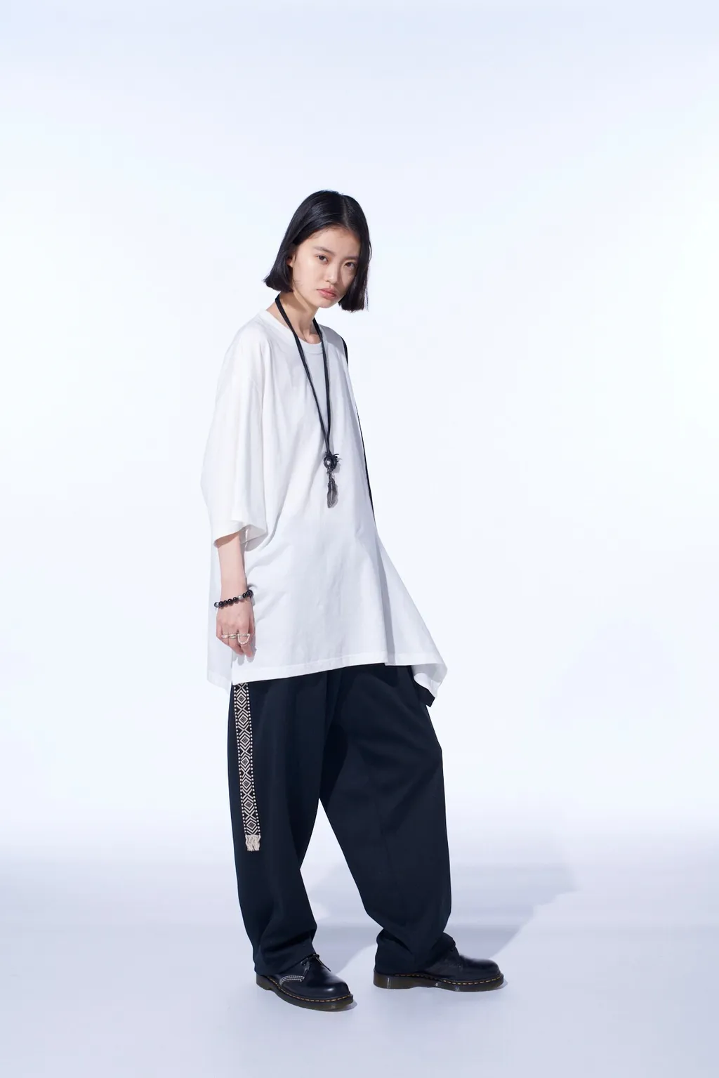 Pe/Smooth Jersey Side Tuck Trousers With Tyrolean Tapes