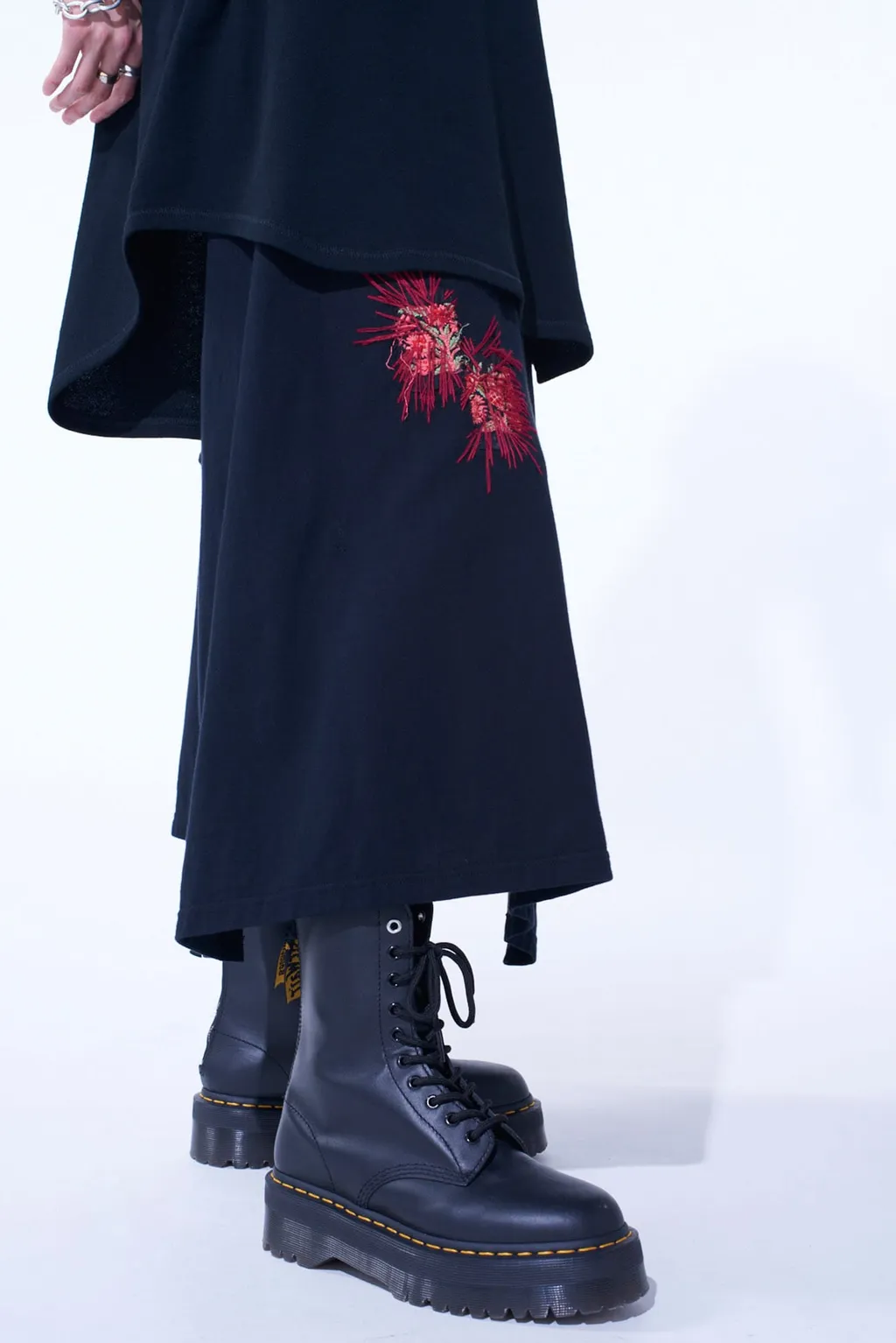 Classic Jersey Tyrolean Embroidery Wrap Skirt