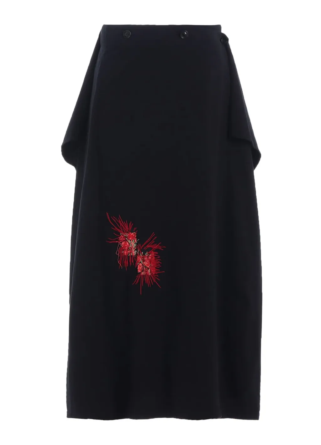 Classic Jersey Tyrolean Embroidery Wrap Skirt