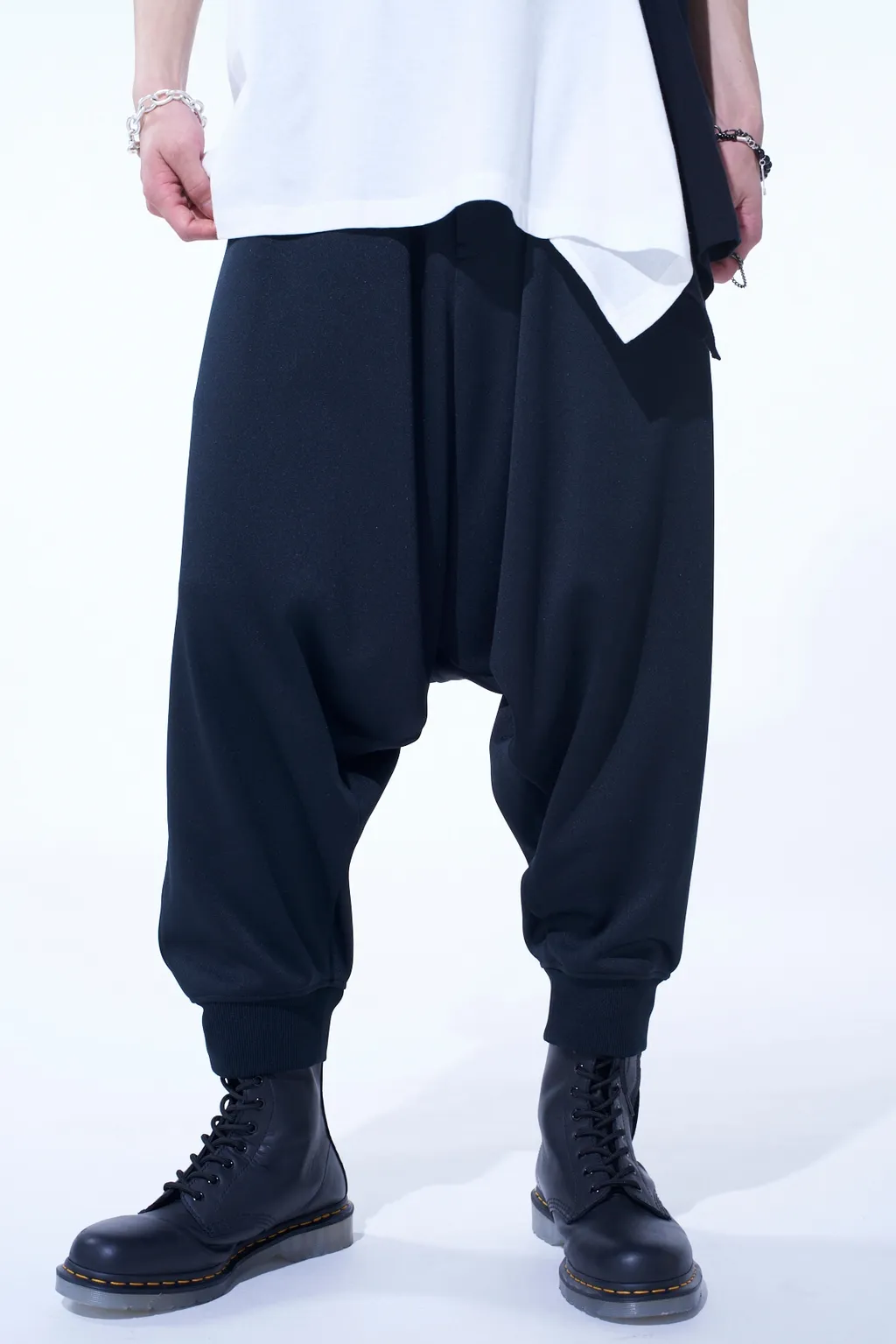 Pe/Smooth Jersey Ribbed Hems Balloon Saruel Pants