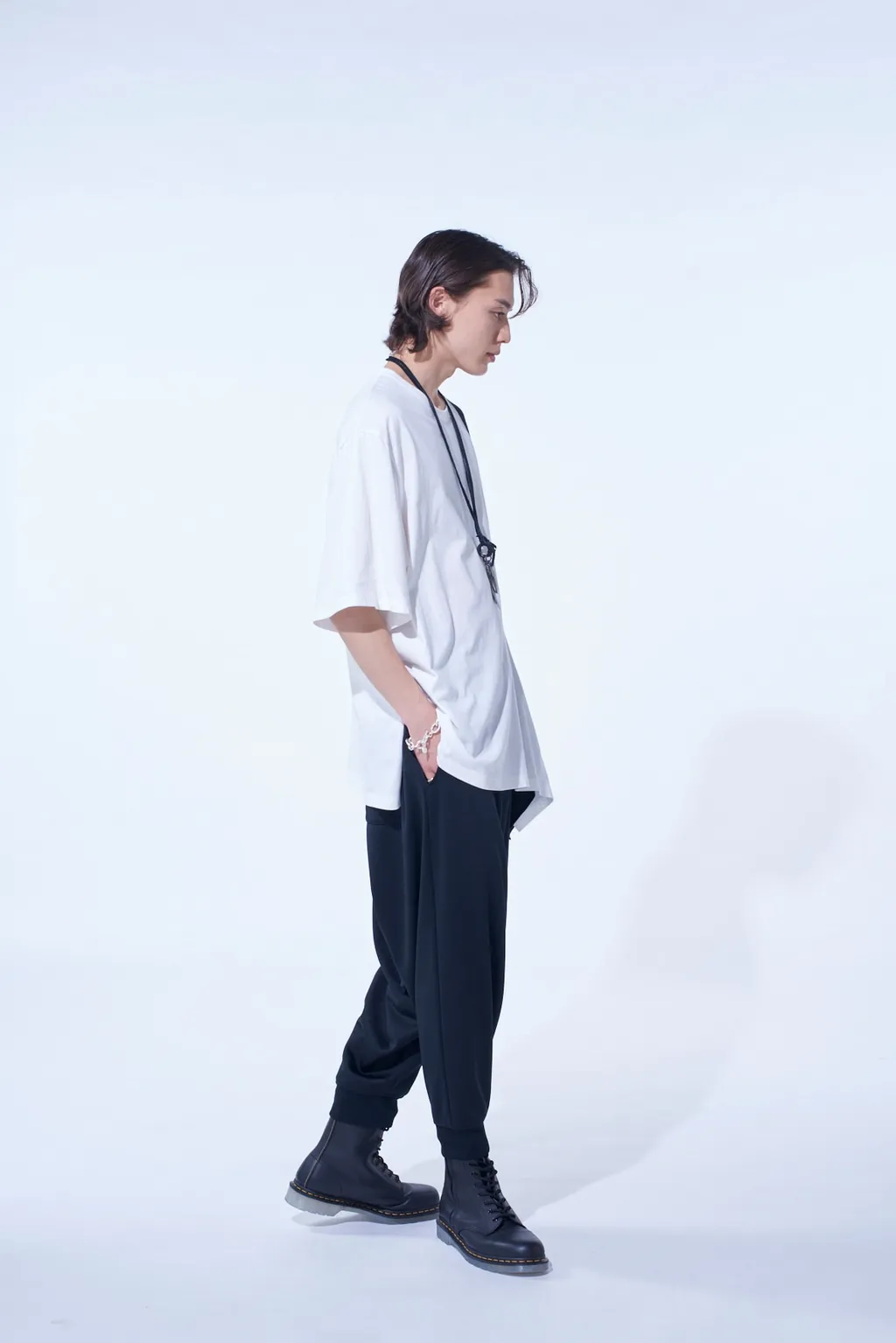 Pe/Smooth Jersey Ribbed Hems Balloon Saruel Pants