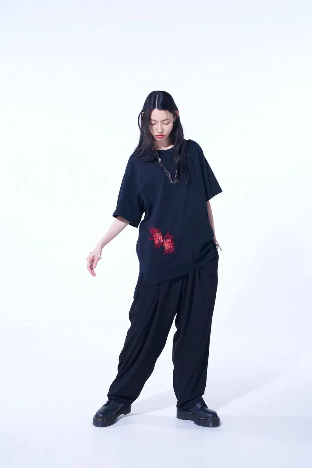 Classic Jersey Tyrolean Embroidery T-Shirt