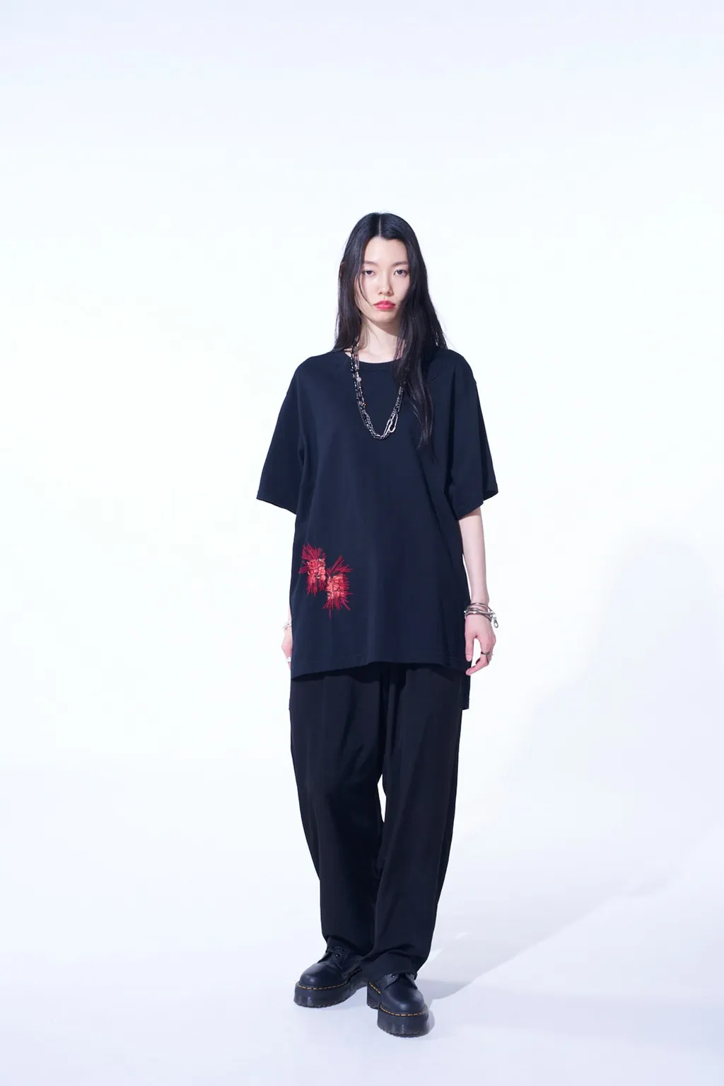 Classic Jersey Tyrolean Embroidery T-Shirt