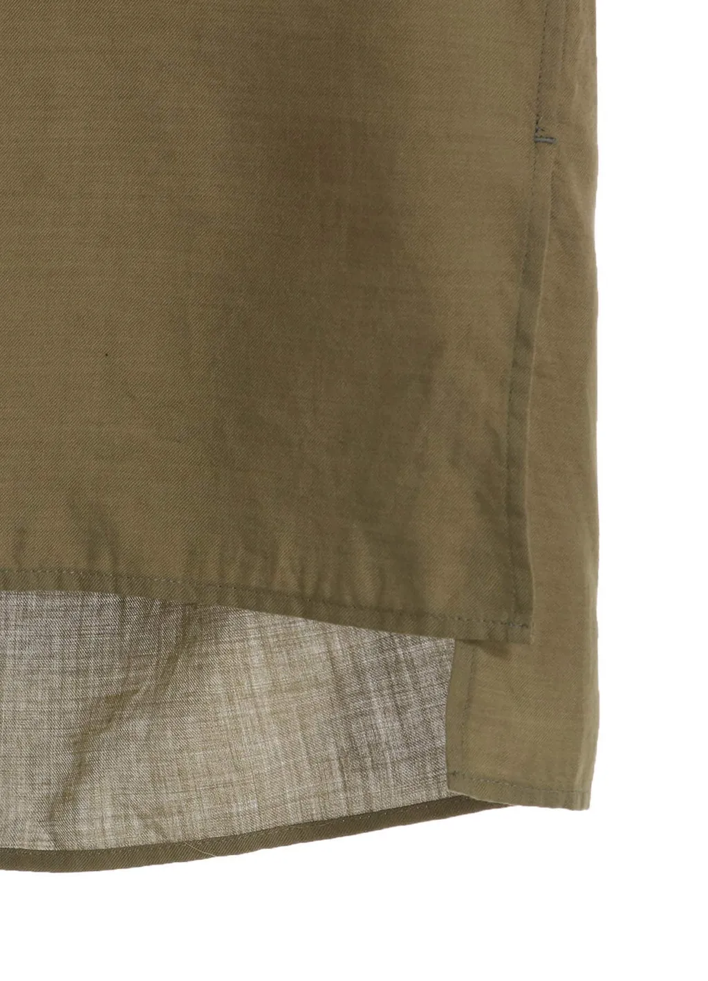 Cotton/Cellulose Broad Ribbon Collar Shirt