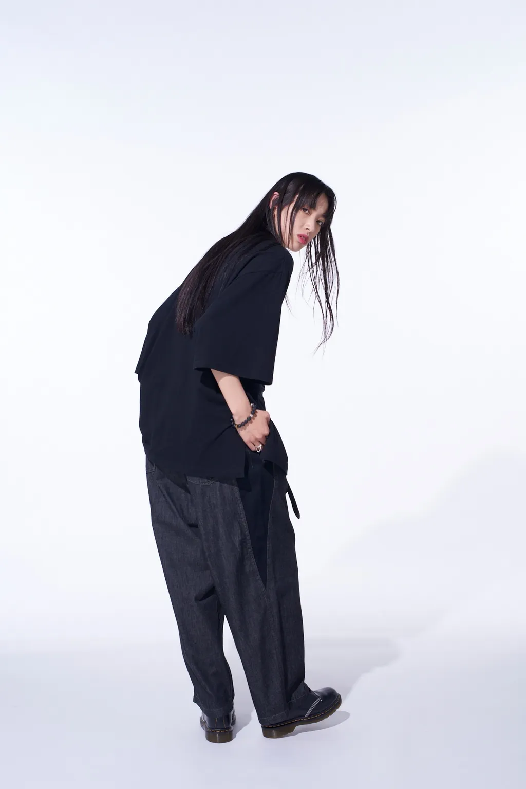 7Oz Two-Tone Denim 5Pocket Wide Pants