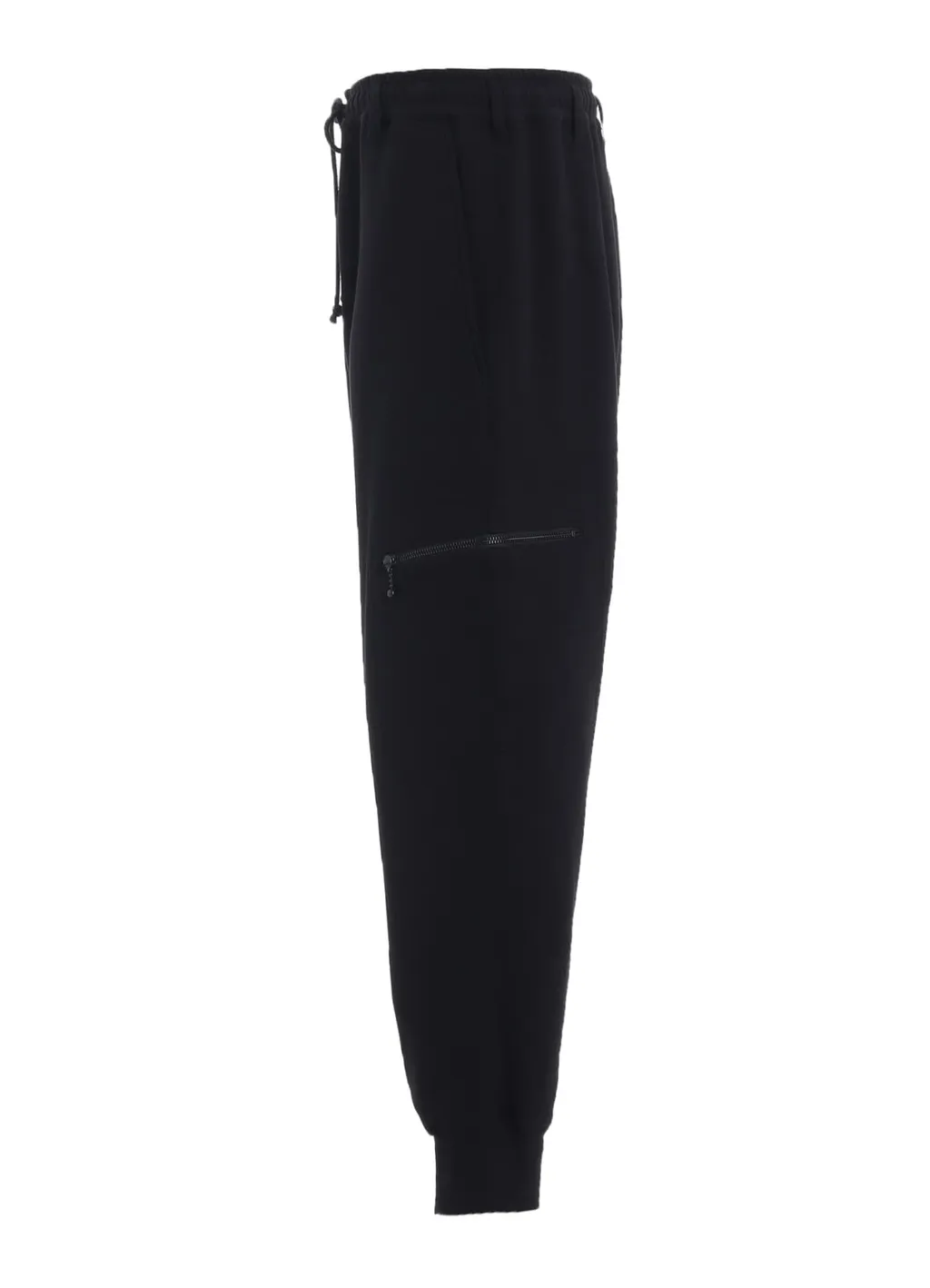 French Terry Ribbed Hem Sarouel Pants