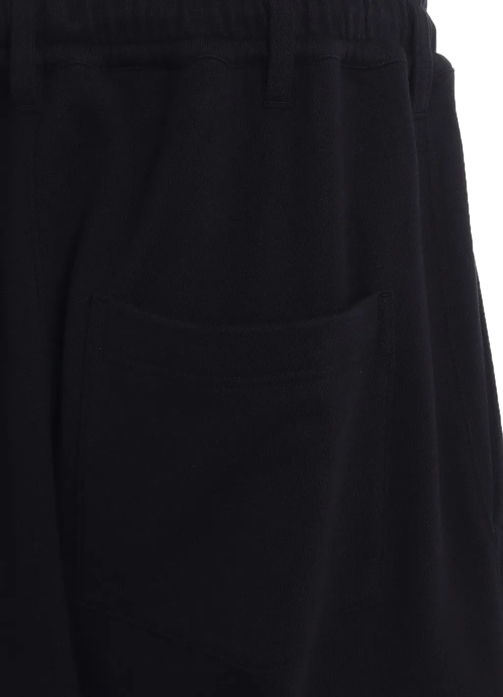 French Terry Ribbed Hem Sarouel Pants