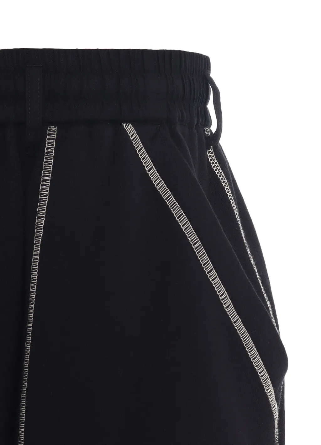 French Terry Random Stitch Sarouel Shorts