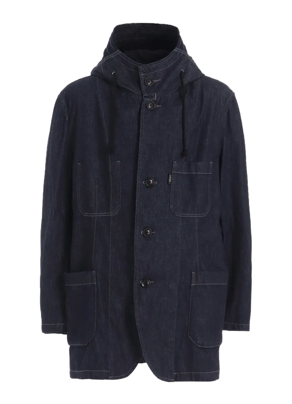 7Oz Two-Tone Denim Hooded Jacket
